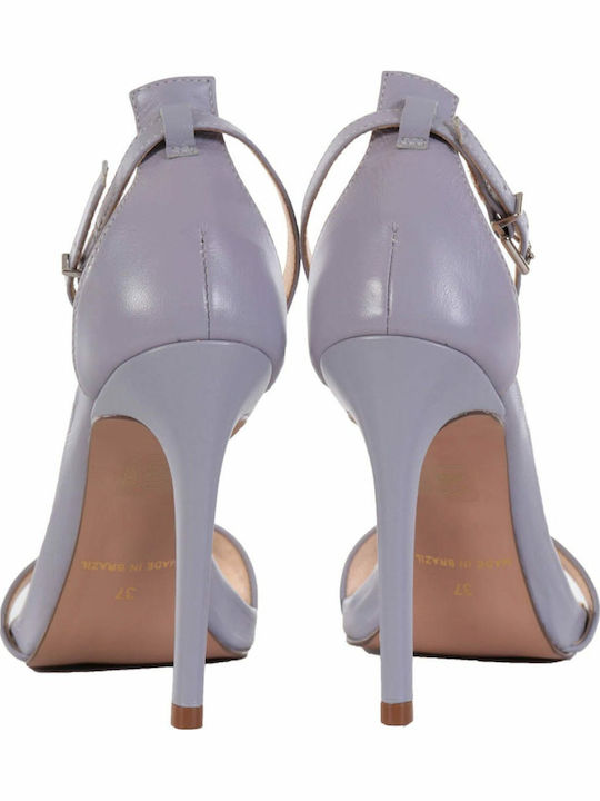 Leather Sandals Purple
