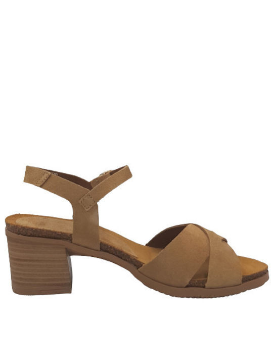 Yokono Anatomic Leather Women's Sandals Beige