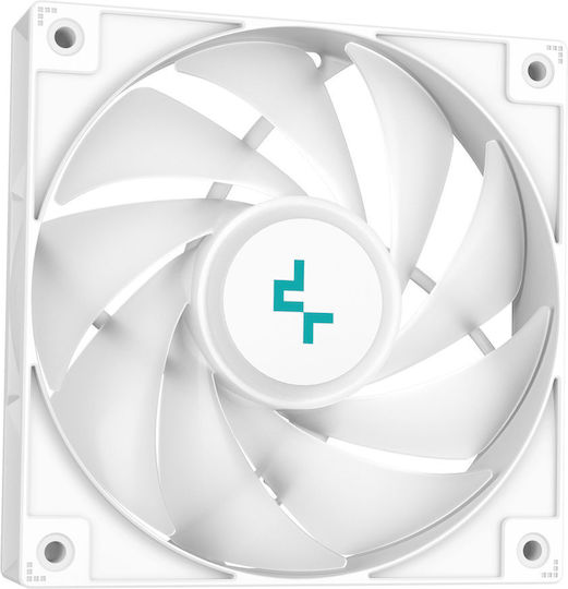 Deepcool LS720 SE Охлаждане AIO CPU с 3 Вентилатора 120mm и ARGB Осветление Бяла