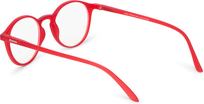 Nordic Vision Topacio Lesebrille +2.00 in Rot Farbe Topacio