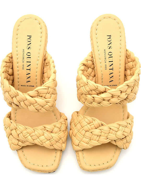 Leder Sandalen Beige
