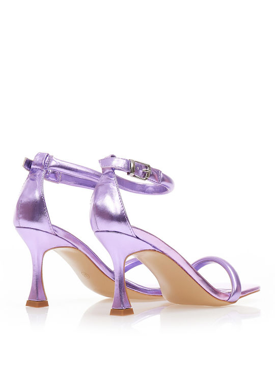Sandals Metallic Purple