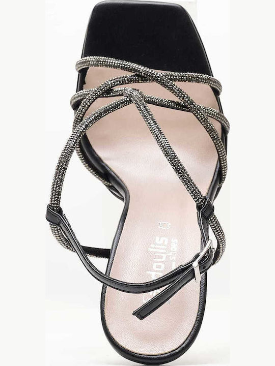 Leder Sandalen Schwarz