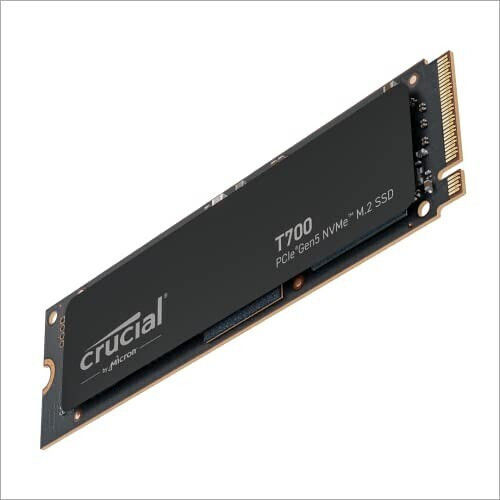 Crucial T700 SSD 1TB M.2 Type with PCI Express 5.0 Connection PS5 Compatible CT1000T700SSD3