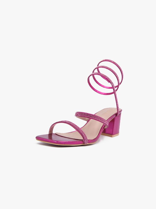 Joya Damen Sandalen in Fuchsie Farbe