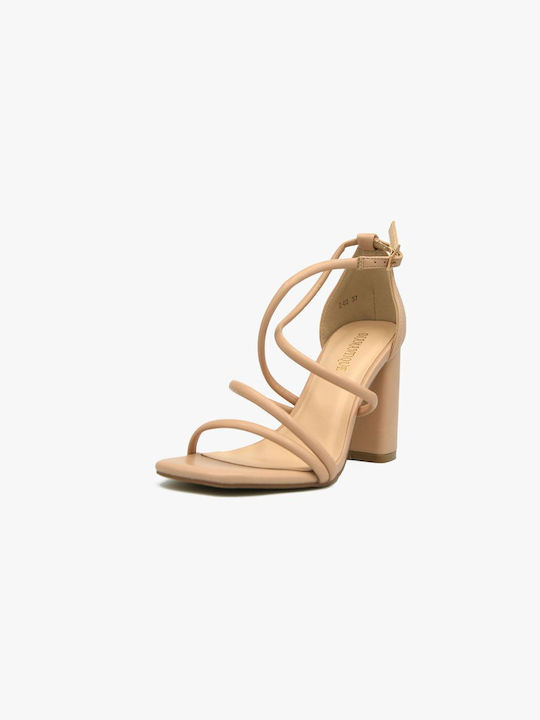 Joya Patent Leather Women's Sandals Beige