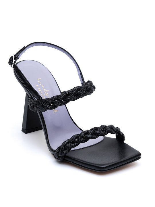 Perlapura Damen Sandalen in Schwarz Farbe