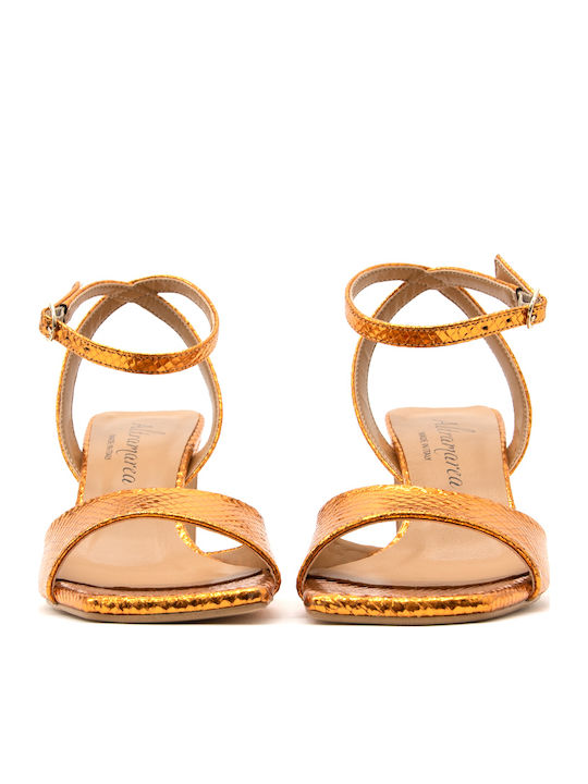 Leather Sandals Orange