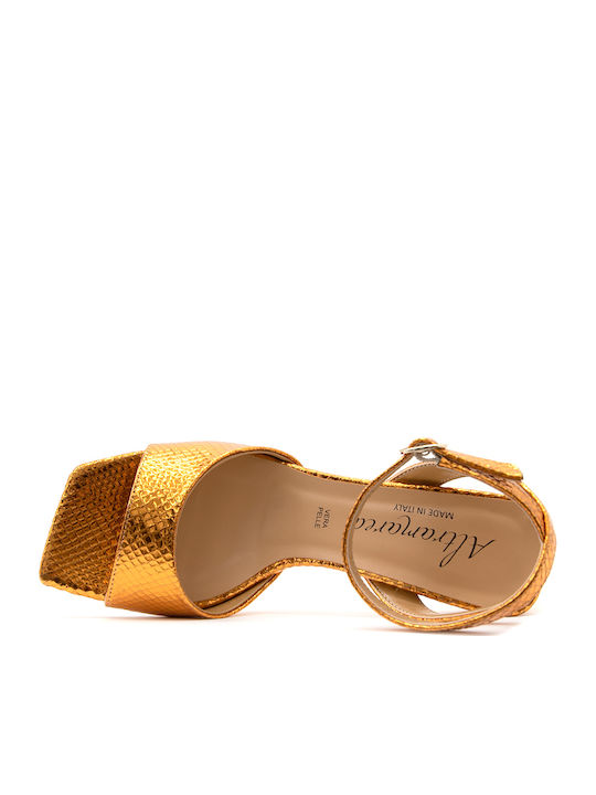 Leather Sandals Orange