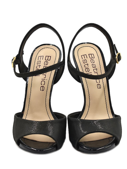 Leder Sandalen Schwarz