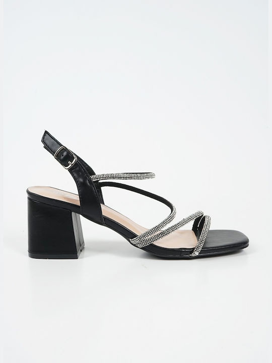 Piazza Shoes Sandale dama in Culorea Negru