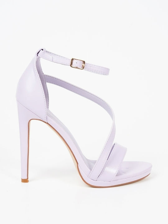 Piazza Shoes Damen Sandalen in Lila Farbe