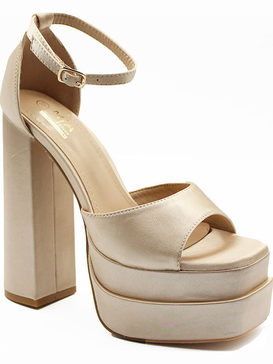 Sandalen Beige