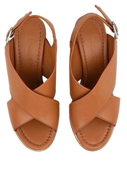 Gotsi Anatomic Anatomic Leather Women's Sandals Tabac Brown