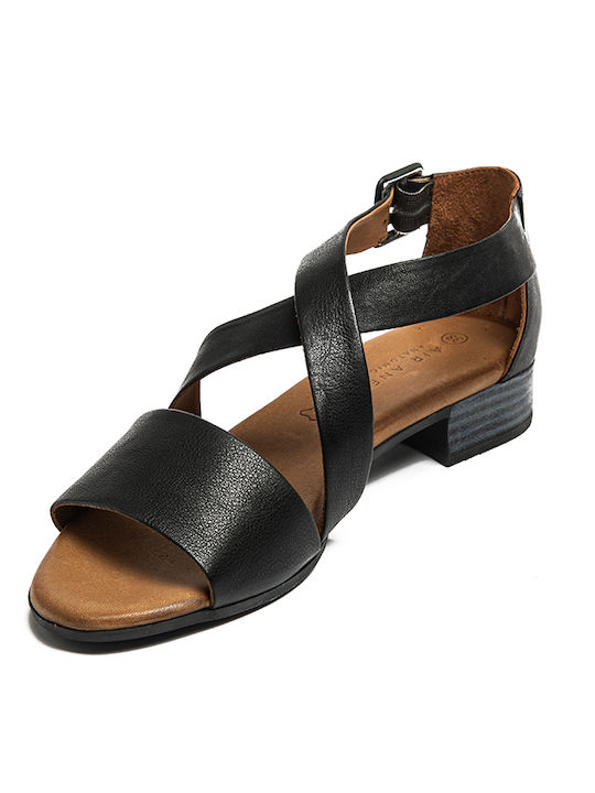 Leather Sandals Black