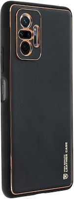 Forcell Leather Synthetic Leather Back Cover Black (Redmi Note 12 Pro 5G)