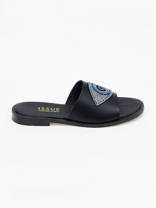 Issue Fashion Women's Flat Sandals in Black Color