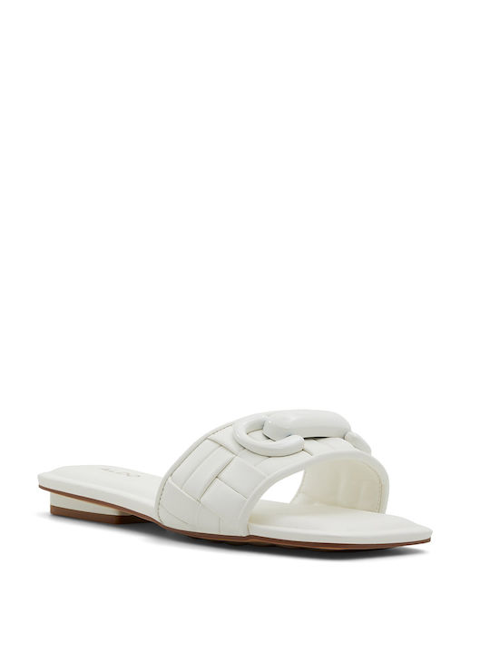 Aldo Women's Flat Sandals in White Color