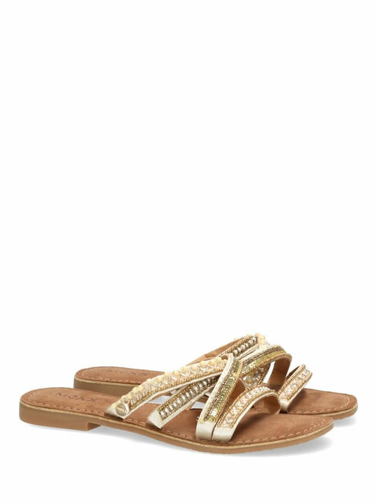 Mexx Women's Flat Sandals in Beige Color