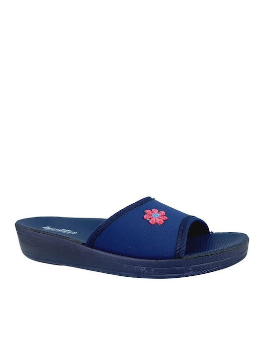 Bella Women's Flat Sandals in Blue Color