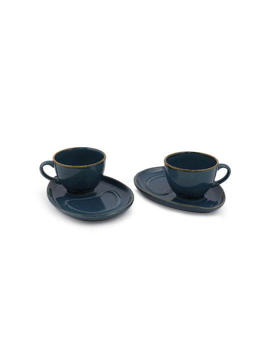 Ceramic Brown Cup Set 215ml Multicolour 2pcs