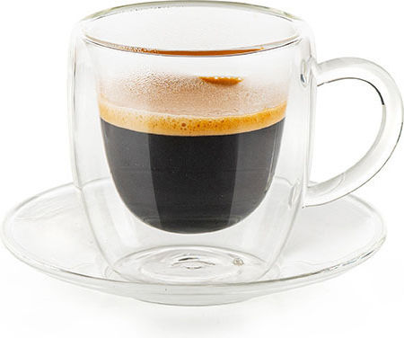 Luigi Ferrero Σετ Φλιτζάνια Espresso Γυάλινα 90ml 2τμχ