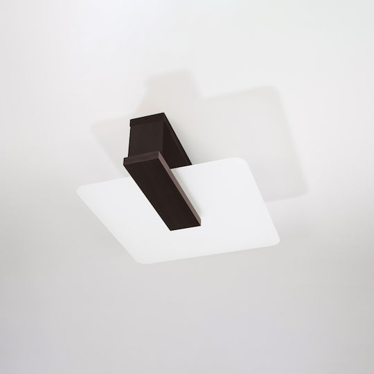 Sollux Deckenleuchte 48cm Braun mit Fassung E27