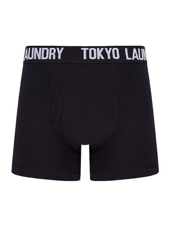 Tokyo Laundry Ανδρικά Μποξεράκια Μαύρα 2Pack