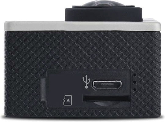 AgfaPhoto AC5000 Action Camera Full HD (1080p) Υποβρύχια (με Θήκη) με Οθόνη 2" και Wi-Fi Γκρι