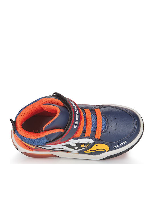 J INEK Παιδικά Sneakers High με Σκρατς & Φωτάκια Πολύχρωμα