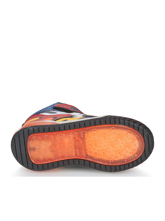 J INEK Παιδικά Sneakers High με Σκρατς & Φωτάκια Πολύχρωμα
