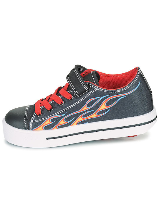 Kids Sneakers with Scratch & Wheels Black