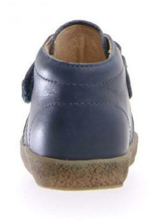 Kids Sneakers High with Scratch Navy Blue