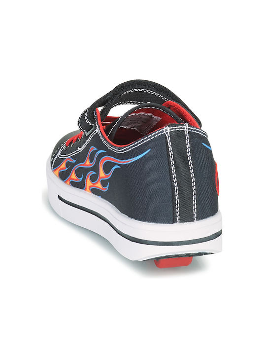 Kids Sneakers with Scratch & Wheels Black