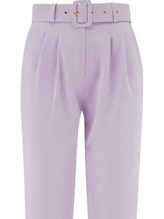 Women's Fabric Trousers Purple