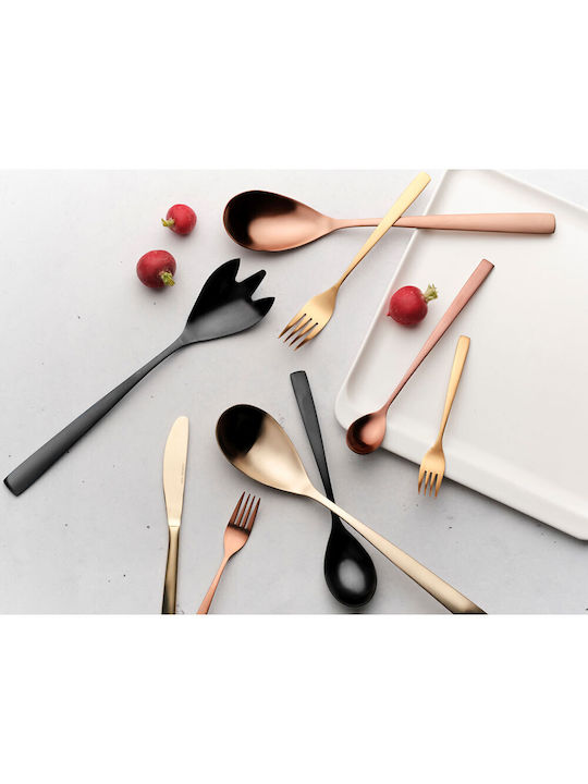 Comas BCN 6106 Spoon Set Desert / Ice Cream Stainless Black 6pcs