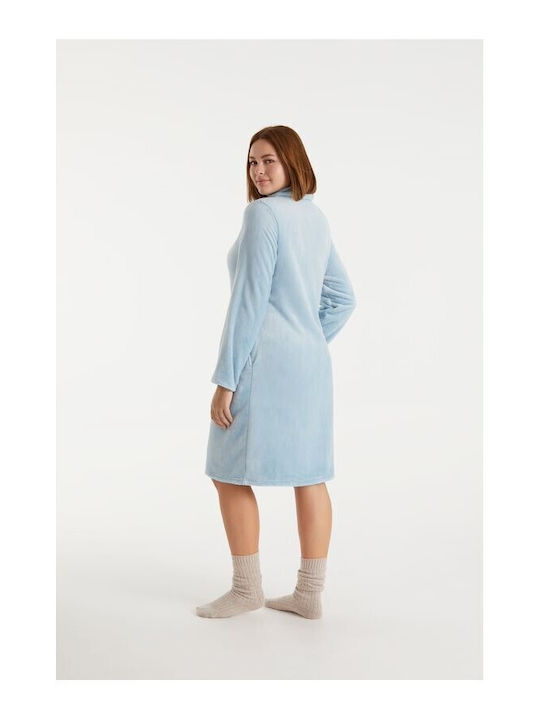 Promise Winter Damen Robe Hellblau