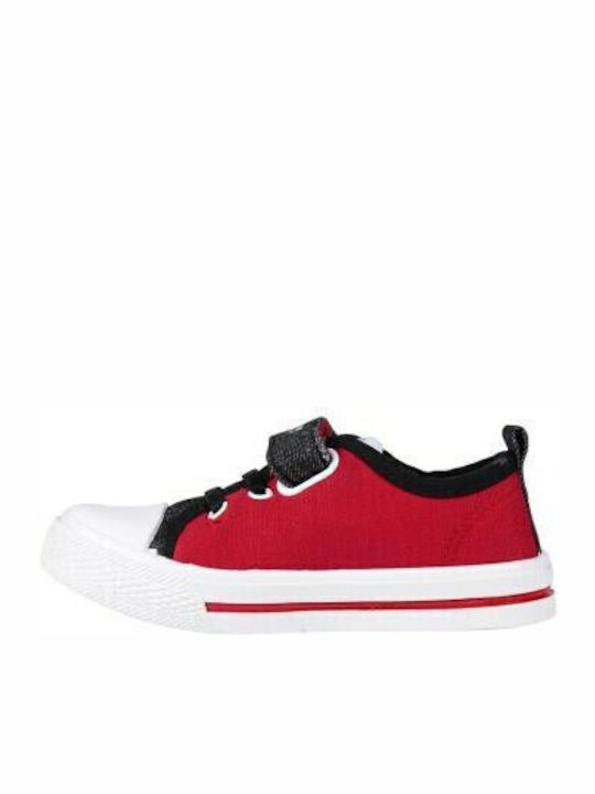 Mickey Mouse Παιδικά Sneakers με Σκρατς Κόκκινα