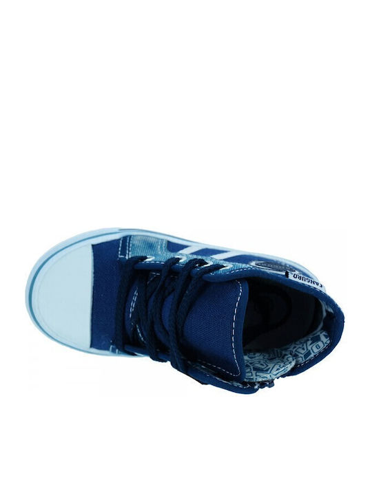 56132 Kinder Sneakers Hoch Blau