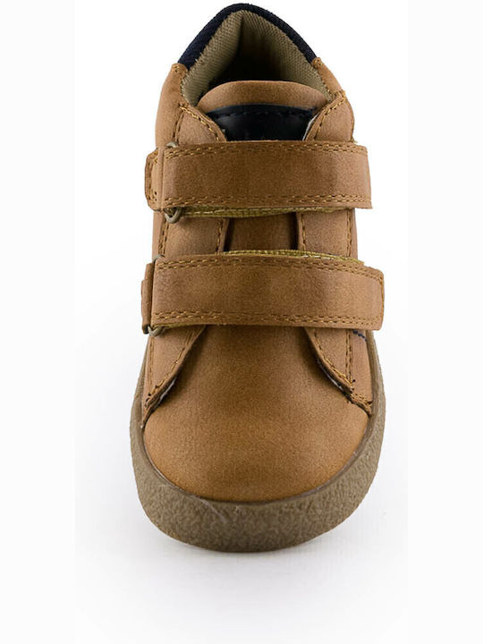 Παιδικά Sneakers High Ανατομικά με Σκρατς Ταμπά