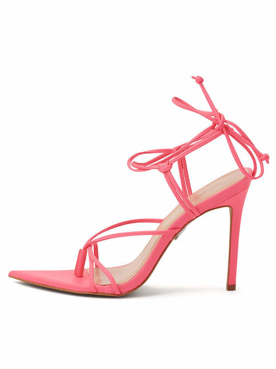 Aldo Synthetic Leather Women's Sandals Pink with High Heel