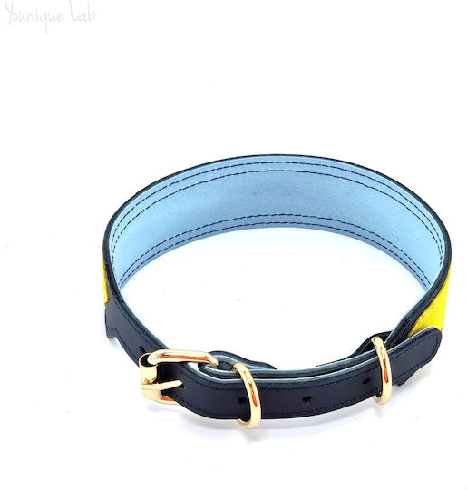 Younique Lab Dog Leash/Lead Leather SMALL in Blue color 3cm