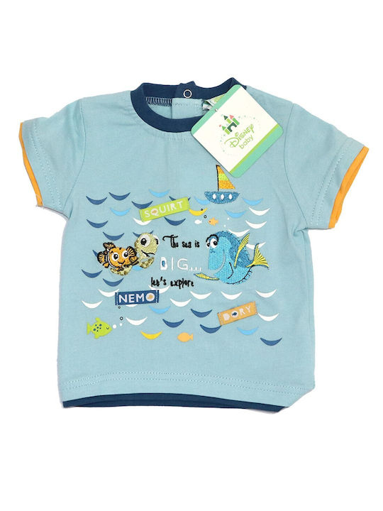 Disney Kids Set with Shorts Summer 2pcs Light Blue