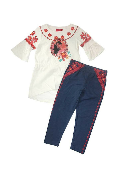 Disney Kids' Set with Leggings Winter 2pcs White