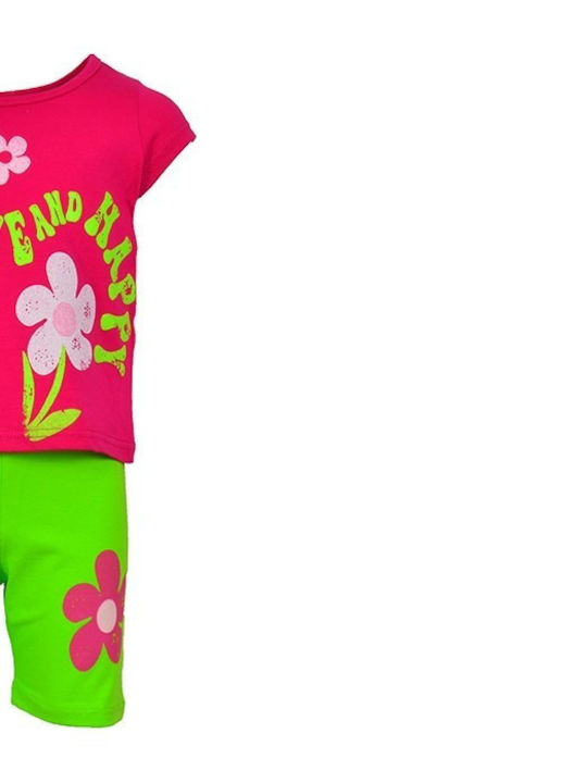 All Stars Kids Set with Leggings Summer 2pcs Fuchsia