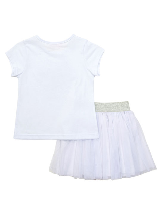 Babylon Kids Set with Skirt Summer 2pcs White