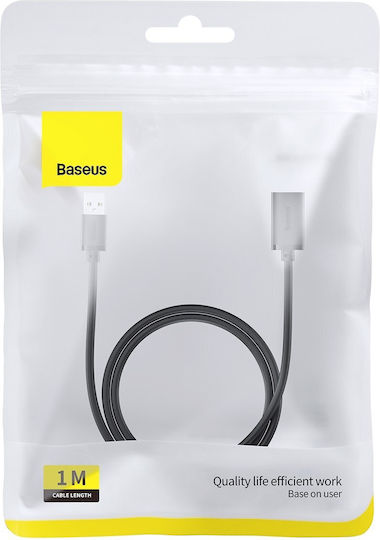 Baseus USB 2.0 Kabel USB-A-Stecker - USB-A-Buchse Schwarz 1.5m B00631101111-00