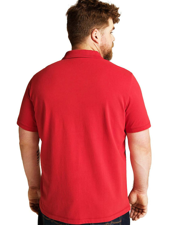 Mustang Men's Short Sleeve Blouse Polo Red