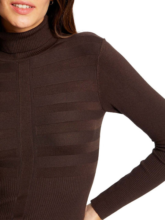 Bluza Damă Mânecă Lungă Maro