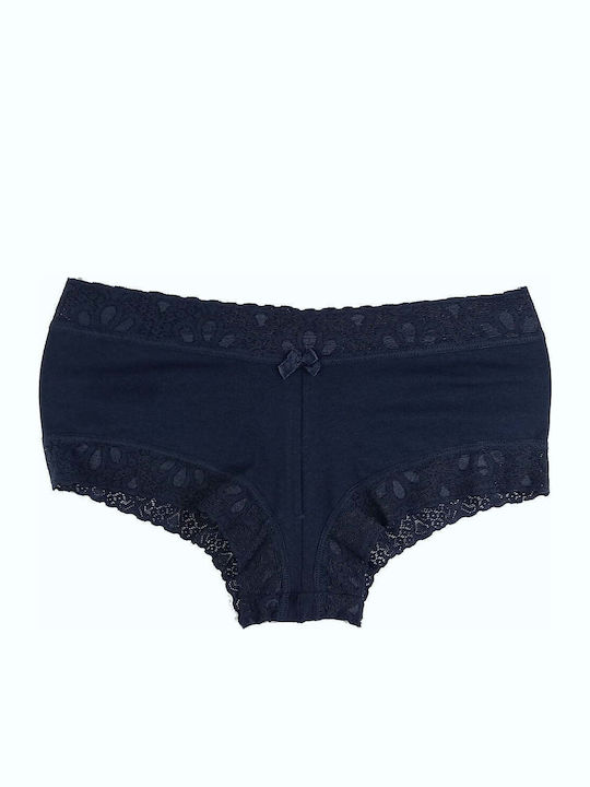 Damen Slip mit Spitze Beige